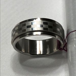 🌺 Quality Stainless Steel SpinnerRing Band Size 9